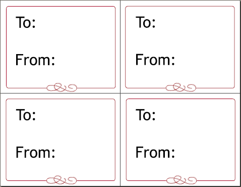 printable gift box template. Download Printable Gift Tags: