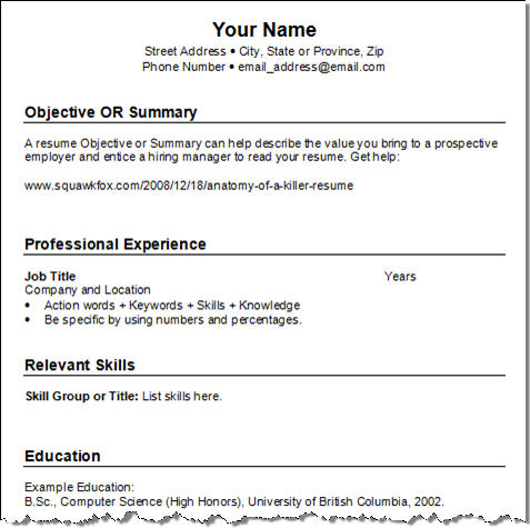 get your resume template three for free squawkfox
