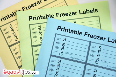 freezer labels