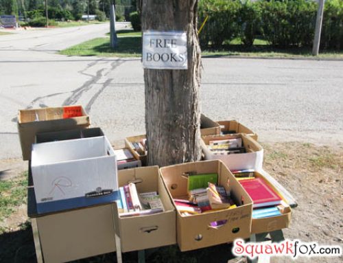 Start a community Book Tree to freecycle your used home library