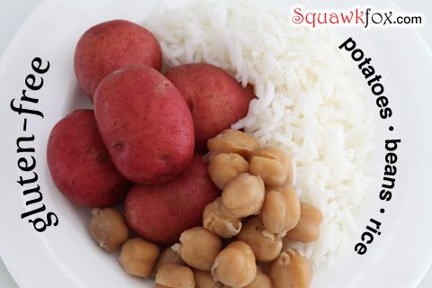 potatoes bean rice